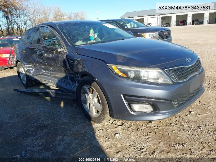 2015 Kia Optima Lx VIN: 5XXGM4A78FG437631 Lot: 40830736