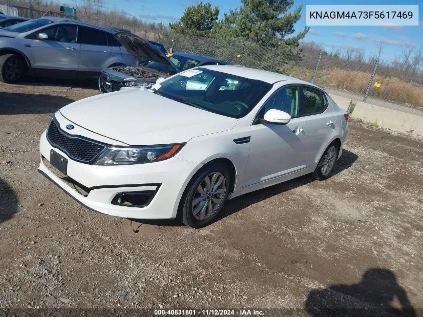 2015 Kia Optima Lx VIN: KNAGM4A73F5617469 Lot: 40831801