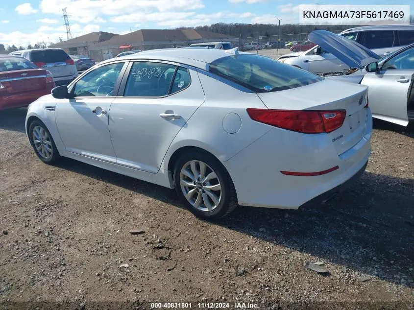 2015 Kia Optima Lx VIN: KNAGM4A73F5617469 Lot: 40831801