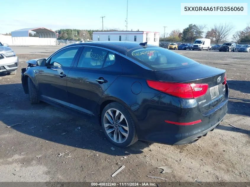 2015 Kia Optima Sx Turbo VIN: 5XXGR4A61FG356060 Lot: 40832240