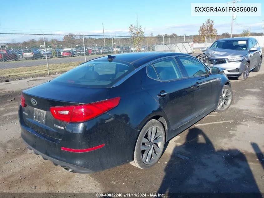 2015 Kia Optima Sx Turbo VIN: 5XXGR4A61FG356060 Lot: 40832240