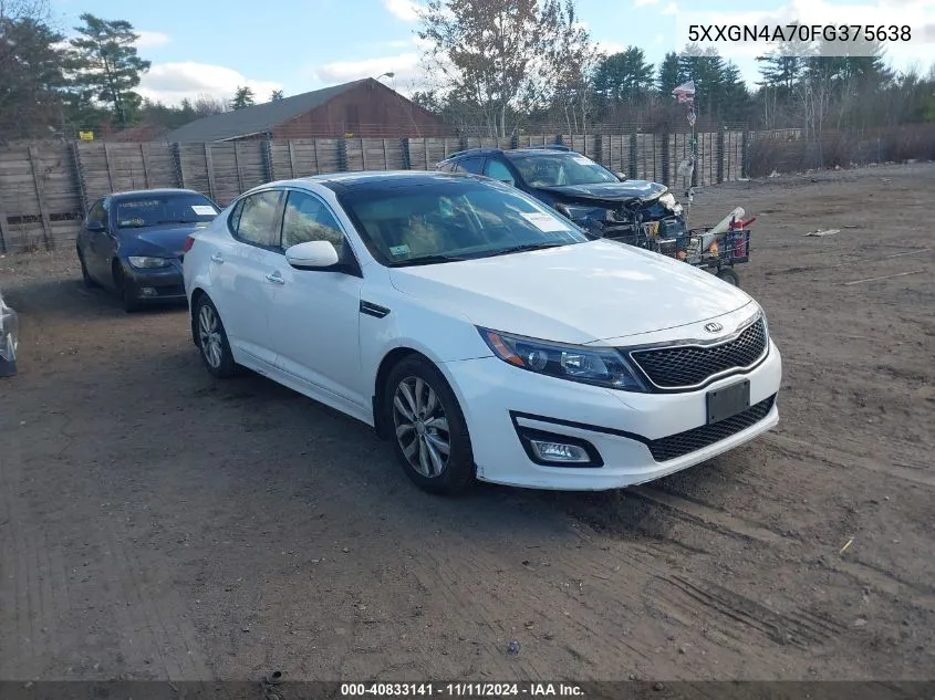 2015 Kia Optima Ex VIN: 5XXGN4A70FG375638 Lot: 40833141