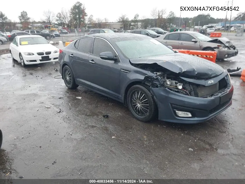 2015 Kia Optima Ex VIN: 5XXGN4A7XFG454542 Lot: 40833456