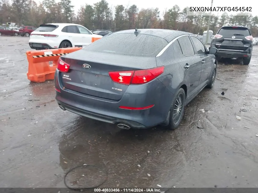 2015 Kia Optima Ex VIN: 5XXGN4A7XFG454542 Lot: 40833456