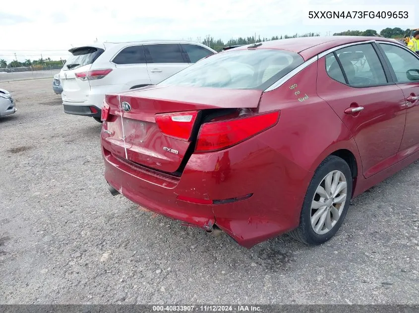 2015 Kia Optima Ex VIN: 5XXGN4A73FG409653 Lot: 40833907