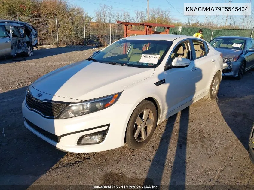 2015 Kia Optima Lx VIN: KNAGM4A79F5545404 Lot: 40834215