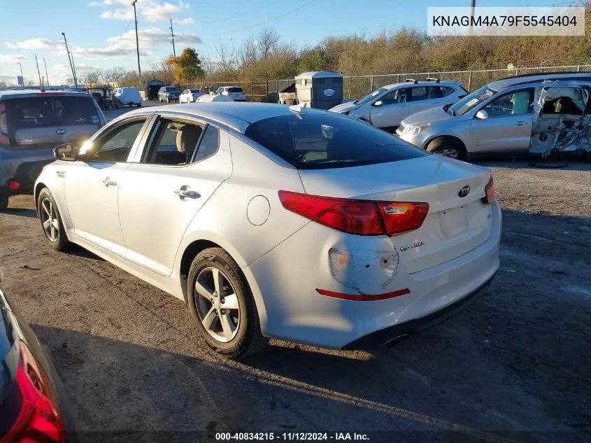 2015 Kia Optima Lx VIN: KNAGM4A79F5545404 Lot: 40834215