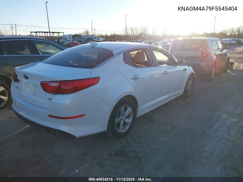 2015 Kia Optima Lx VIN: KNAGM4A79F5545404 Lot: 40834215