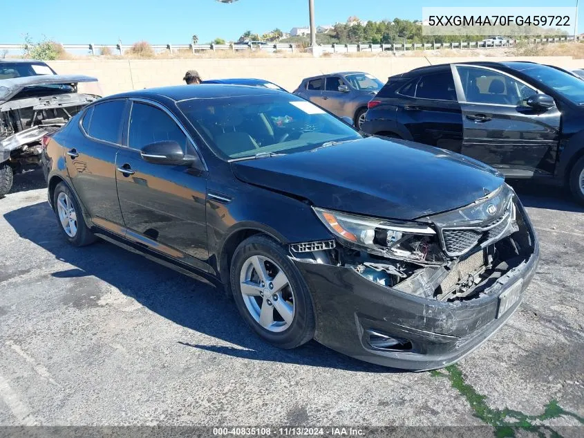 2015 Kia Optima Lx VIN: 5XXGM4A70FG459722 Lot: 40835108