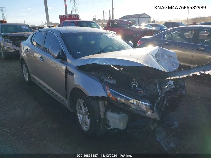 2015 Kia Optima Lx VIN: KNAGM4A76F5582989 Lot: 40835387