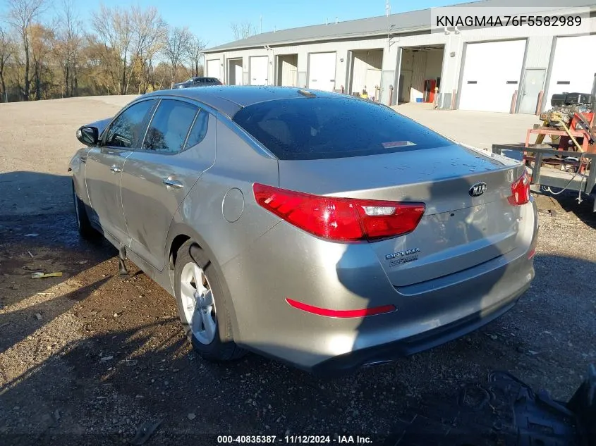 2015 Kia Optima Lx VIN: KNAGM4A76F5582989 Lot: 40835387