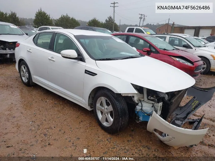 2015 Kia Optima Lx VIN: KNAGM4A74F5626486 Lot: 40835707