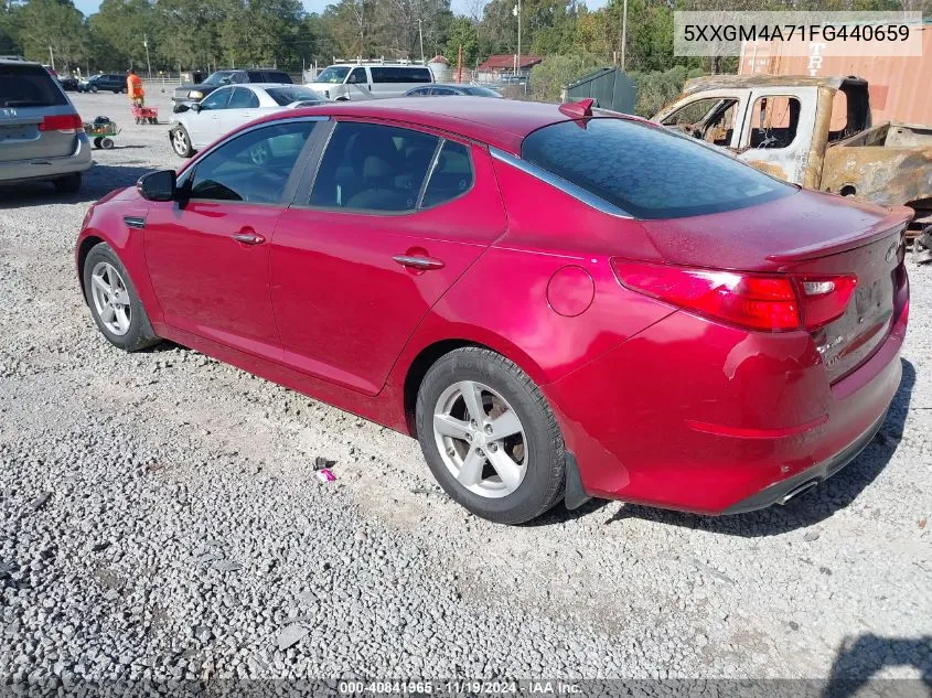 2015 Kia Optima Lx VIN: 5XXGM4A71FG440659 Lot: 40841965