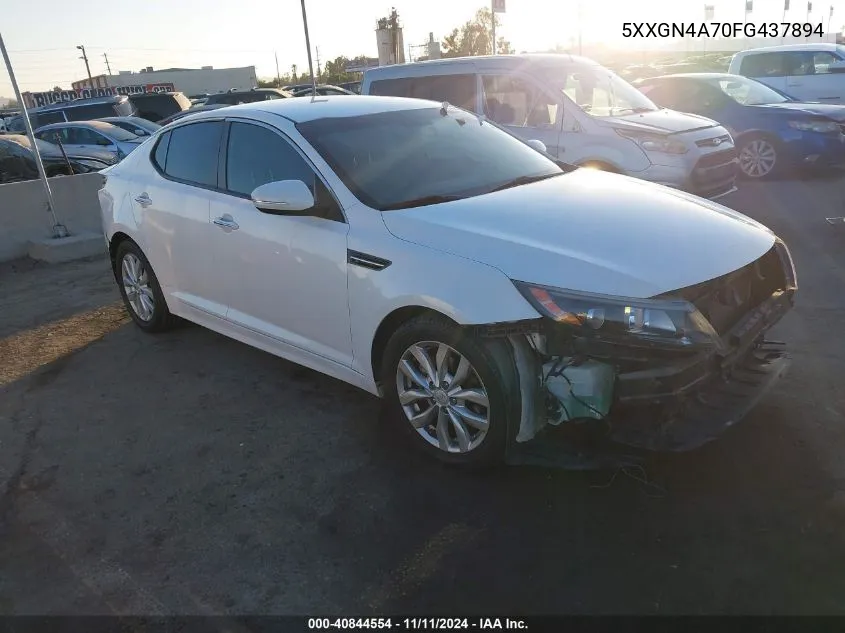 2015 Kia Optima Ex VIN: 5XXGN4A70FG437894 Lot: 40844554