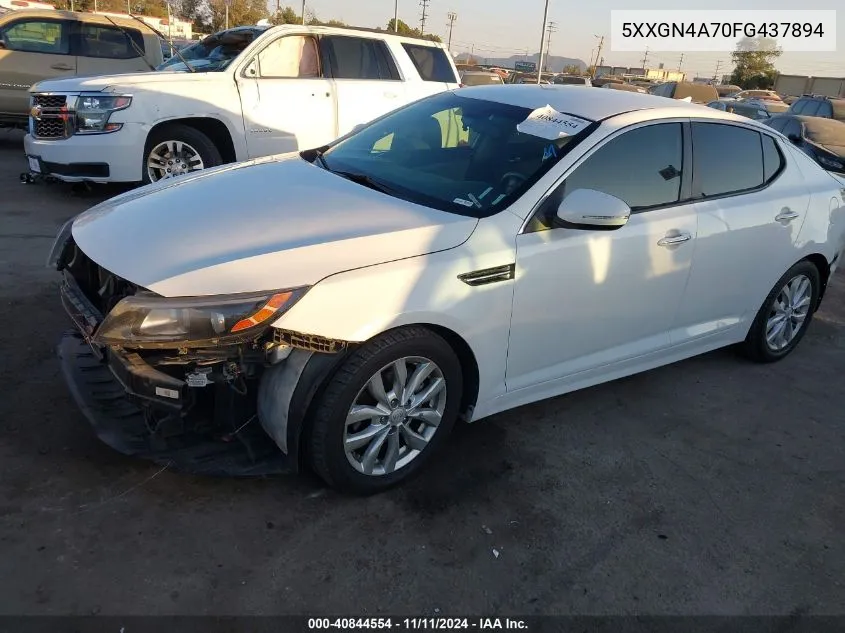 2015 Kia Optima Ex VIN: 5XXGN4A70FG437894 Lot: 40844554