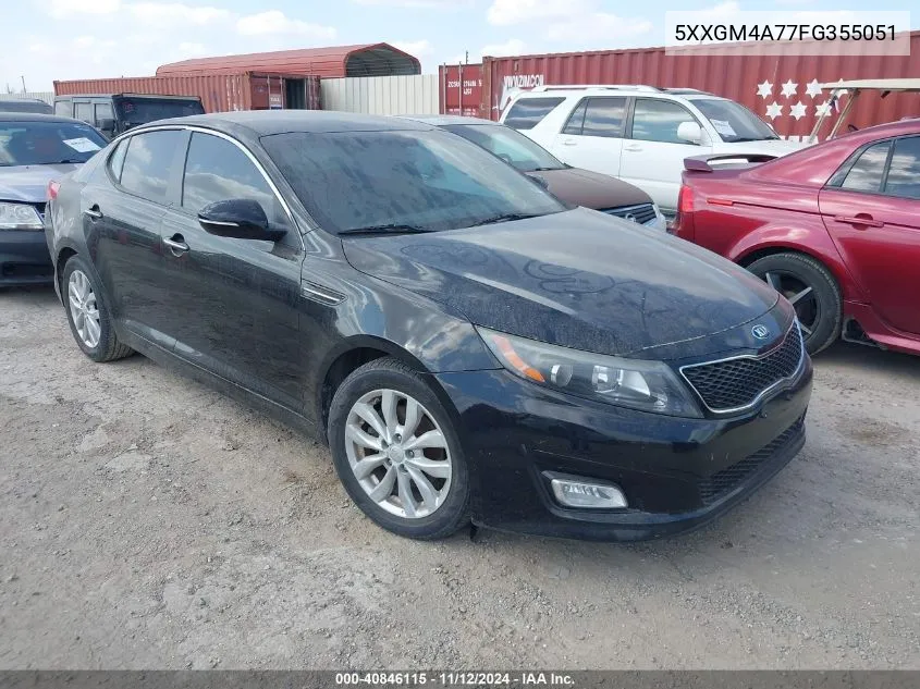 2015 Kia Optima Lx VIN: 5XXGM4A77FG355051 Lot: 40846115