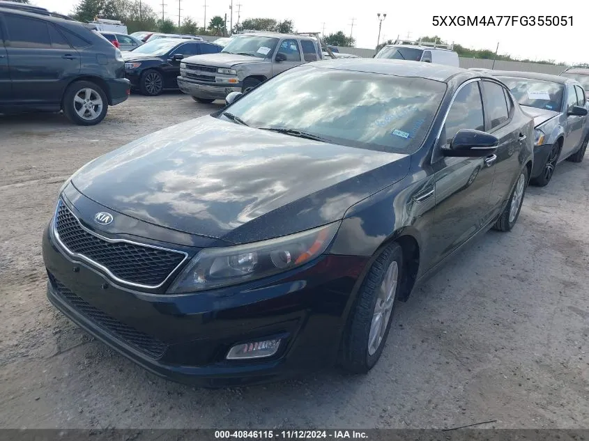 2015 Kia Optima Lx VIN: 5XXGM4A77FG355051 Lot: 40846115