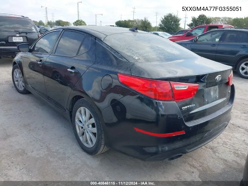 2015 Kia Optima Lx VIN: 5XXGM4A77FG355051 Lot: 40846115