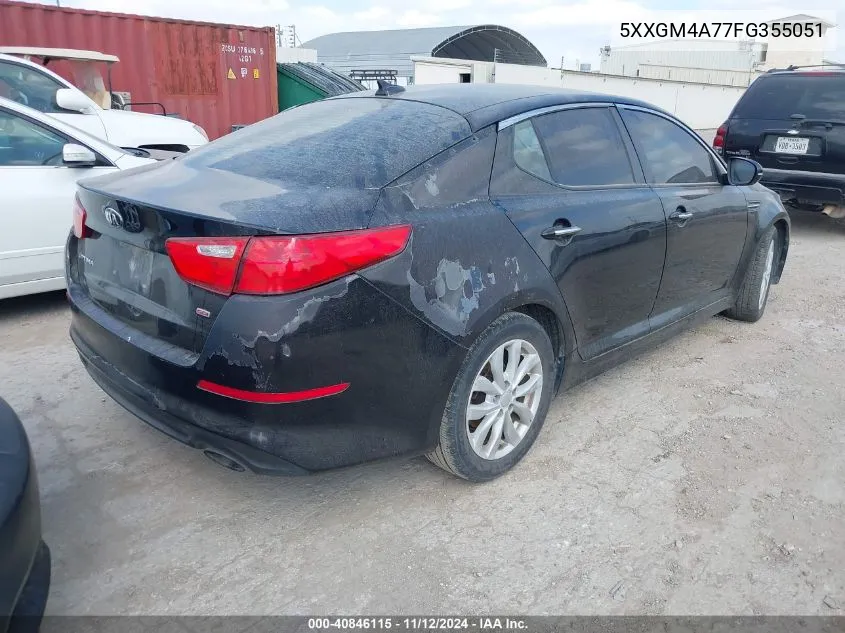 2015 Kia Optima Lx VIN: 5XXGM4A77FG355051 Lot: 40846115