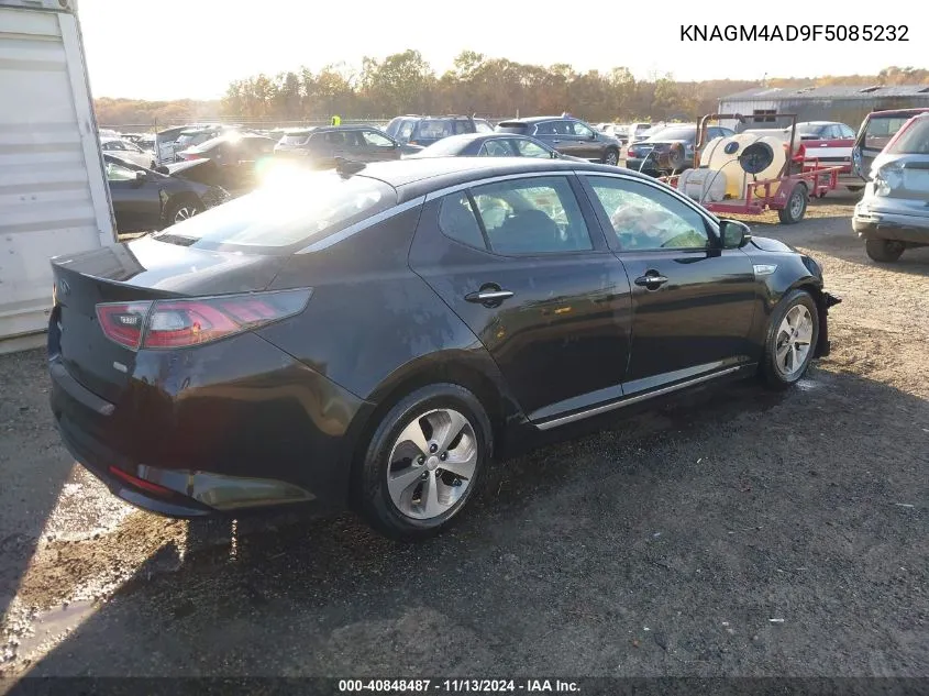 2015 Kia Optima Hybrid VIN: KNAGM4AD9F5085232 Lot: 40848487