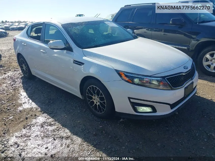 2015 Kia Optima Lx VIN: KNAGM4A77F5662270 Lot: 40848606