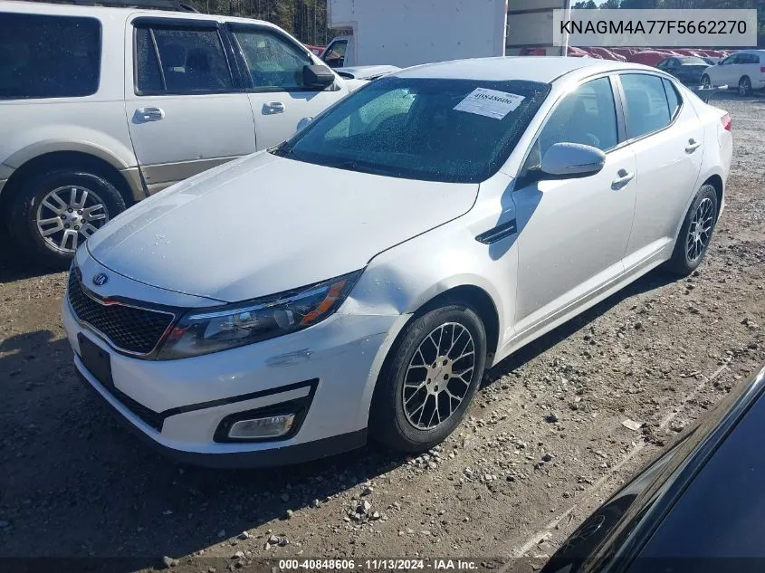 2015 Kia Optima Lx VIN: KNAGM4A77F5662270 Lot: 40848606