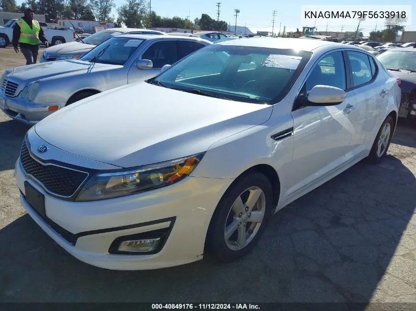 2015 Kia Optima Lx VIN: KNAGM4A79F5633918 Lot: 40849176