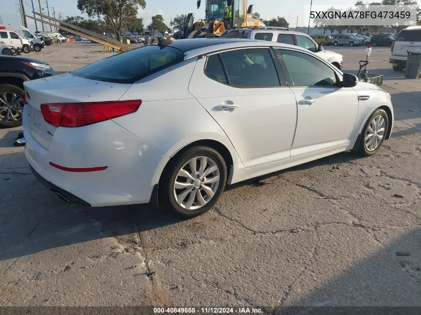 2015 Kia Optima Ex VIN: 5XXGN4A78FG473459 Lot: 40849555