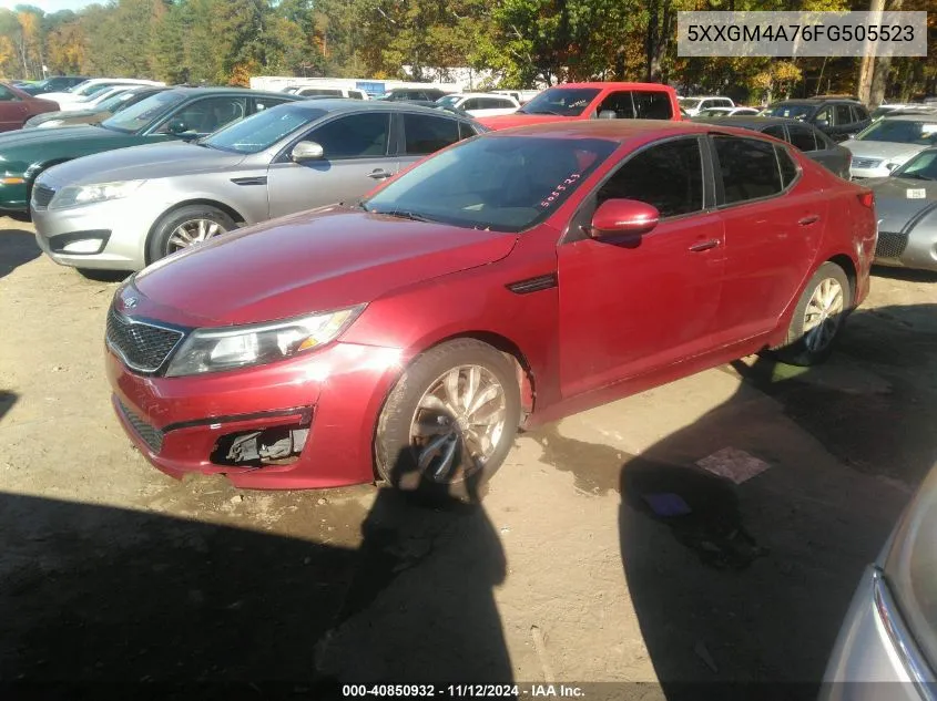 2015 Kia Optima Lx VIN: 5XXGM4A76FG505523 Lot: 40850932