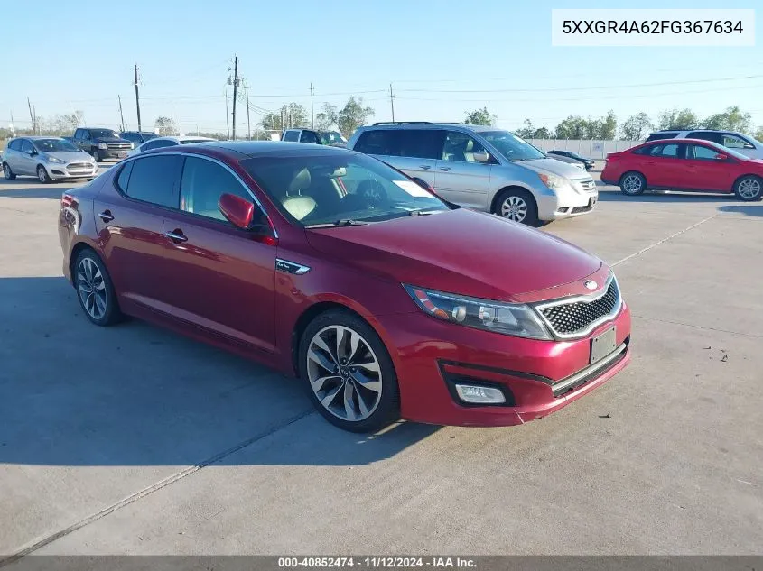 2015 Kia Optima Sx Turbo VIN: 5XXGR4A62FG367634 Lot: 40852474