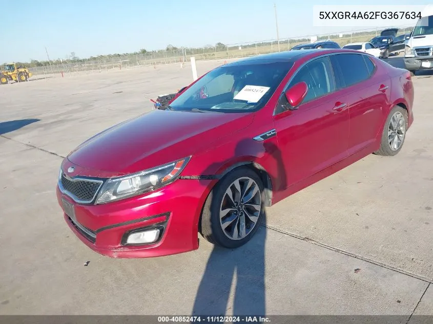 2015 Kia Optima Sx Turbo VIN: 5XXGR4A62FG367634 Lot: 40852474