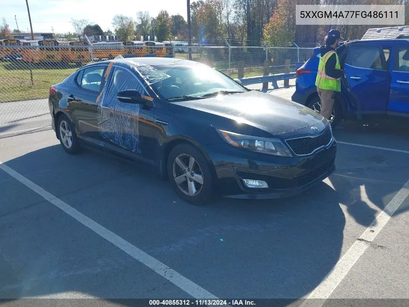 2015 Kia Optima Lx VIN: 5XXGM4A77FG486111 Lot: 40855312