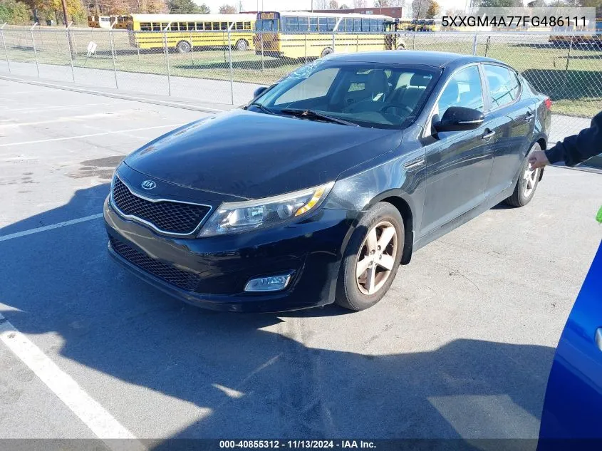 2015 Kia Optima Lx VIN: 5XXGM4A77FG486111 Lot: 40855312