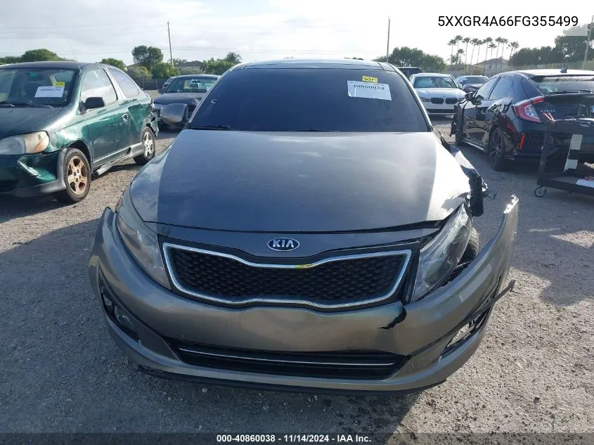 2015 Kia Optima Sx Turbo VIN: 5XXGR4A66FG355499 Lot: 40860038