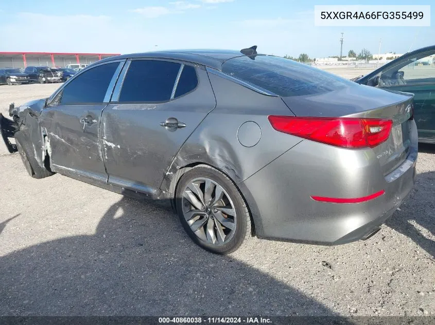 2015 Kia Optima Sx Turbo VIN: 5XXGR4A66FG355499 Lot: 40860038