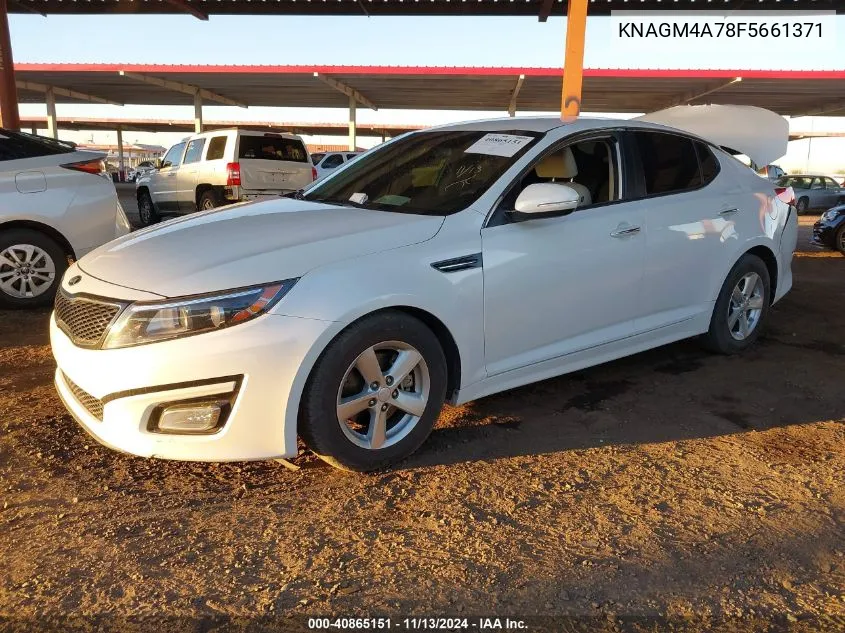 2015 Kia Optima Lx VIN: KNAGM4A78F5661371 Lot: 40865151