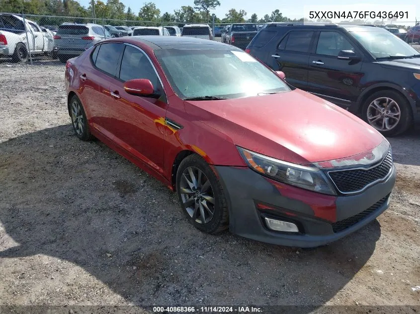 2015 Kia Optima Ex VIN: 5XXGN4A76FG436491 Lot: 40868366