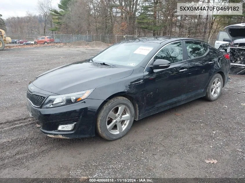 2015 Kia Optima Lx VIN: 5XXGM4A70FG469182 Lot: 40868518