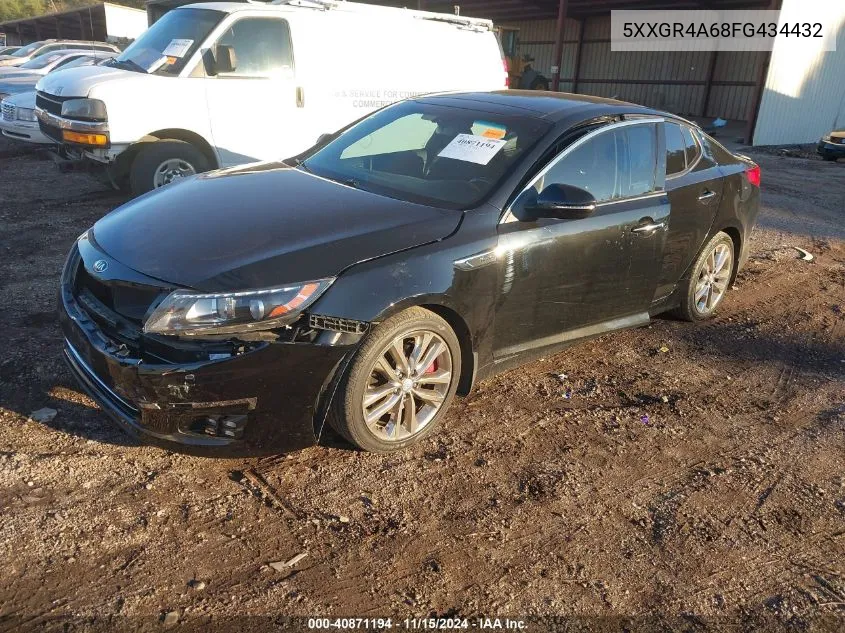 2015 Kia Optima Sxl Turbo VIN: 5XXGR4A68FG434432 Lot: 40871194