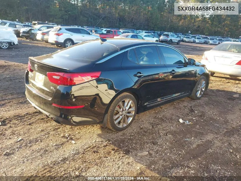 2015 Kia Optima Sxl Turbo VIN: 5XXGR4A68FG434432 Lot: 40871194