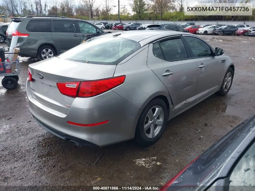 2015 Kia Optima Lx VIN: 5XXGM4A71FG457736 Lot: 40871866