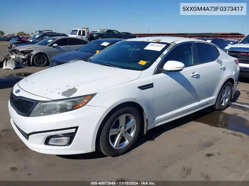 2015 Kia Optima Lx VIN: 5XXGM4A73FG373417 Lot: 40873849