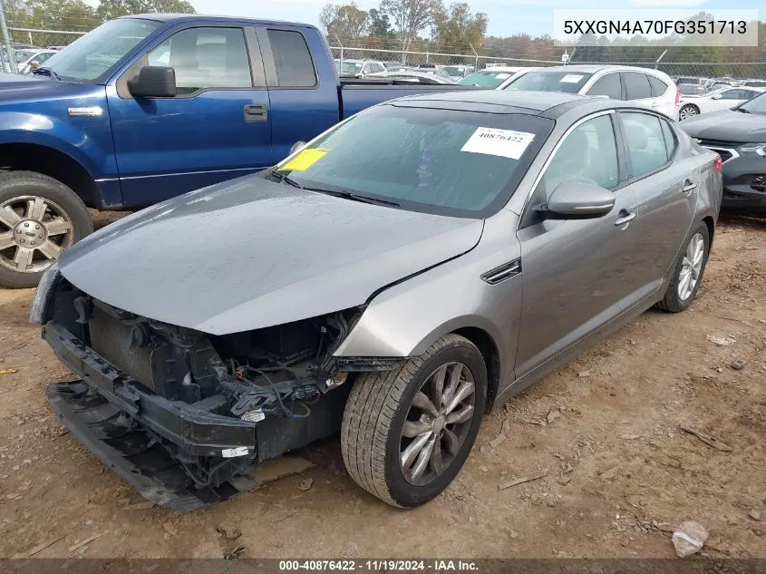 2015 Kia Optima Ex VIN: 5XXGN4A70FG351713 Lot: 40876422