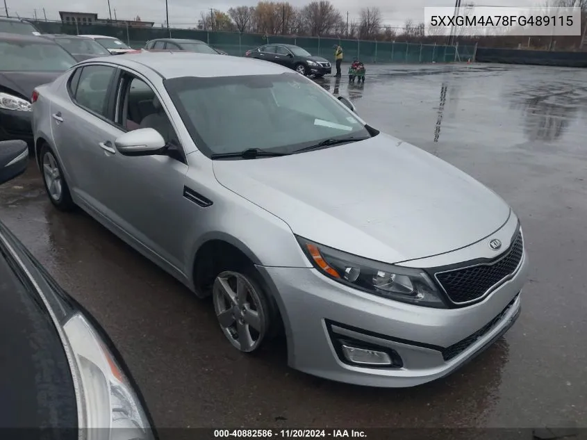 2015 Kia Optima Lx VIN: 5XXGM4A78FG489115 Lot: 40882586