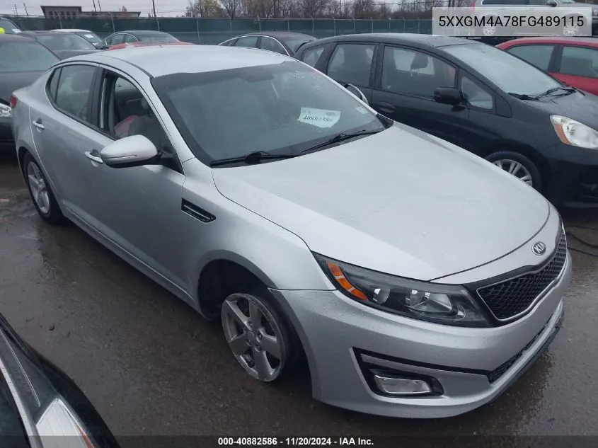 2015 Kia Optima Lx VIN: 5XXGM4A78FG489115 Lot: 40882586