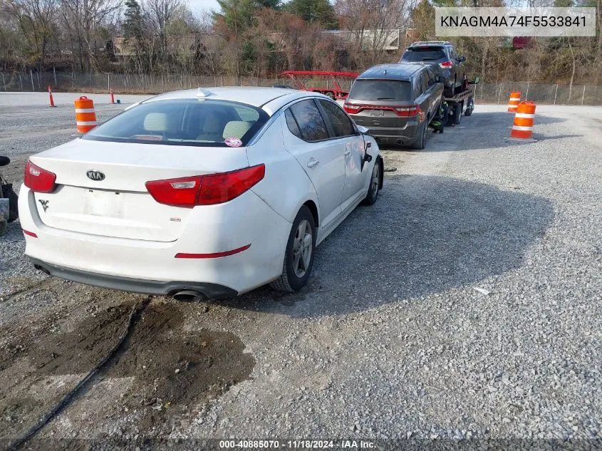 2015 Kia Optima Lx VIN: KNAGM4A74F5533841 Lot: 40885070