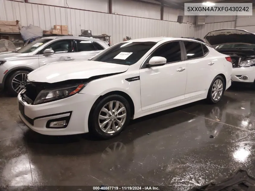 2015 Kia Optima Ex VIN: 5XXGN4A7XFG430242 Lot: 40887719