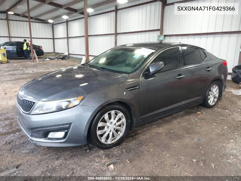 2015 Kia Optima Ex VIN: 5XXGN4A71FG429366 Lot: 40899652