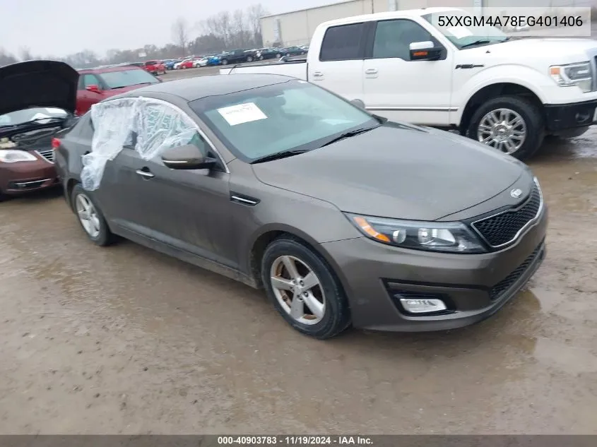 2015 Kia Optima Lx VIN: 5XXGM4A78FG401406 Lot: 40903783