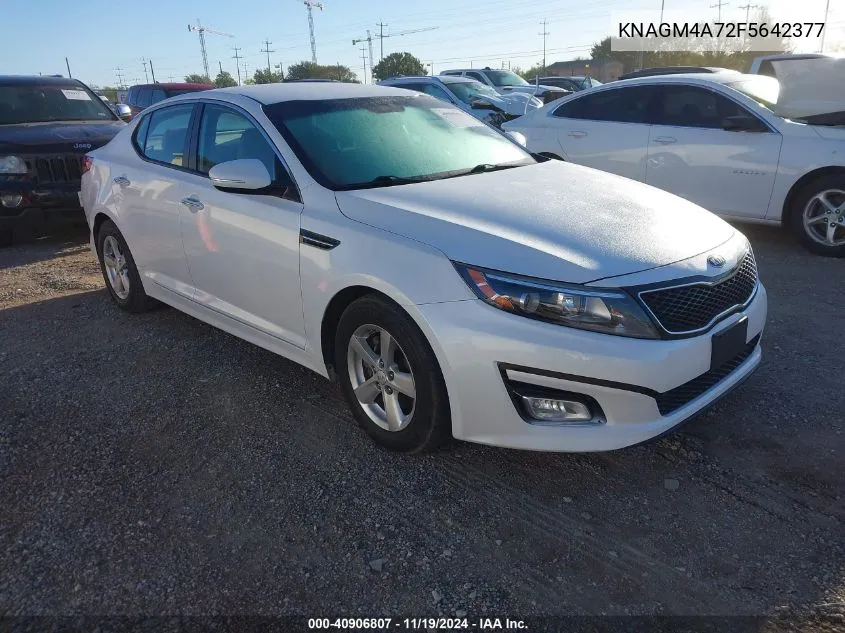 2015 Kia Optima Lx VIN: KNAGM4A72F5642377 Lot: 40906807